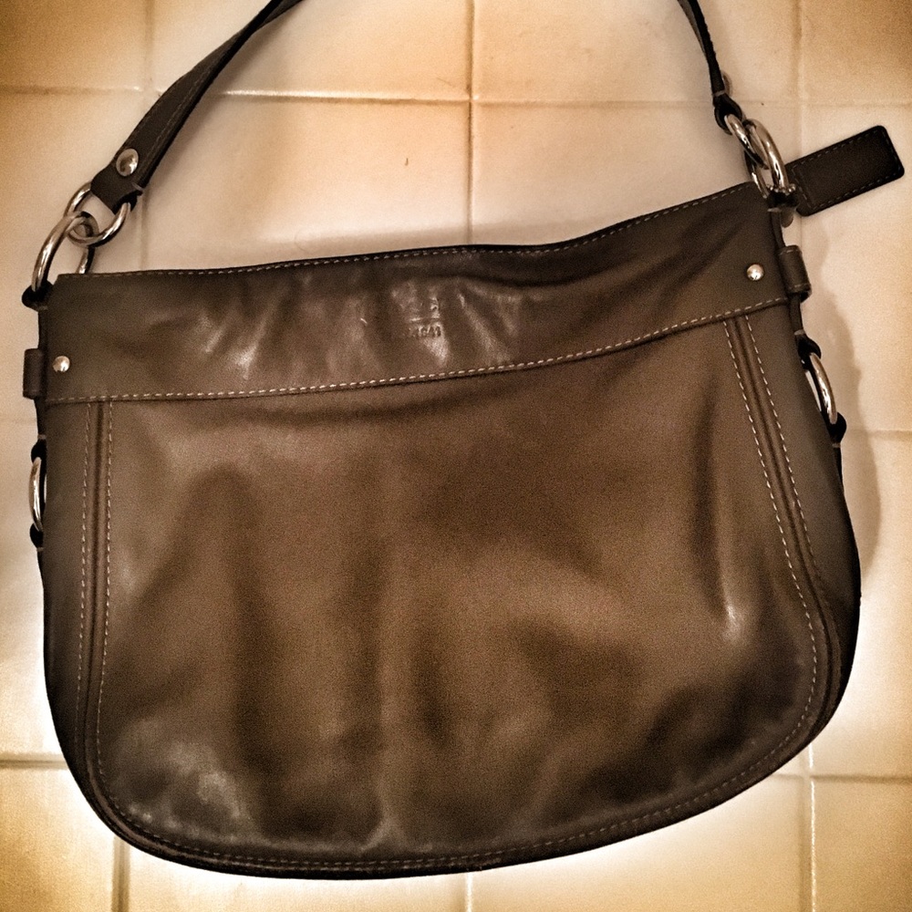 Vintage Coach Leather Shoulder / cross body Bag - Picture 2 of 4